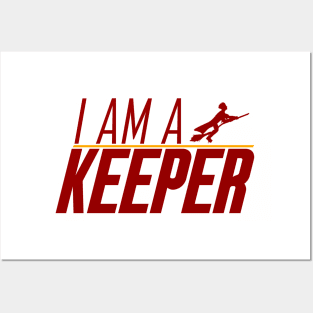 Keeper Maroon Gold Posters and Art